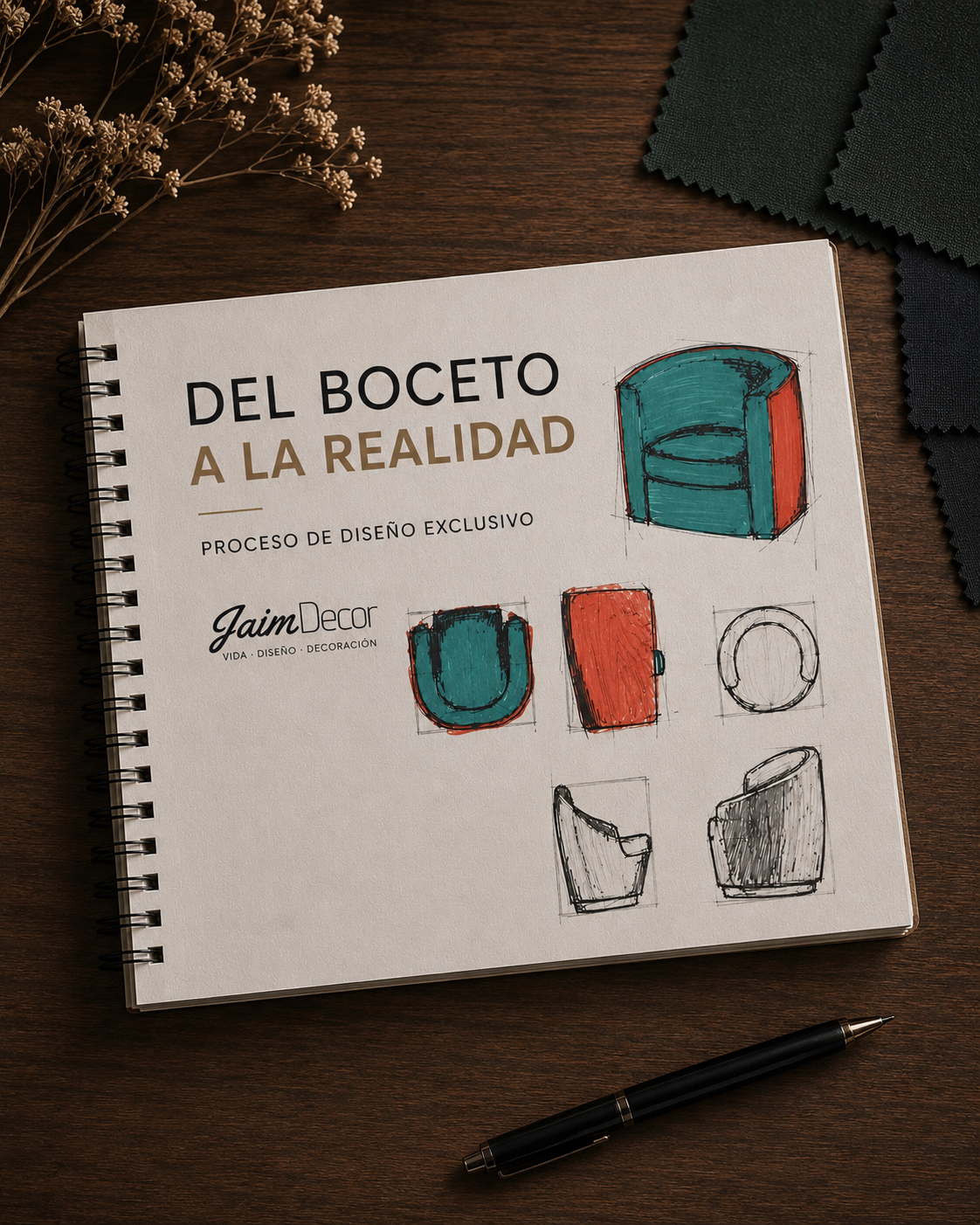 Del boceto a la realidad — proceso de diseño JaimDecor