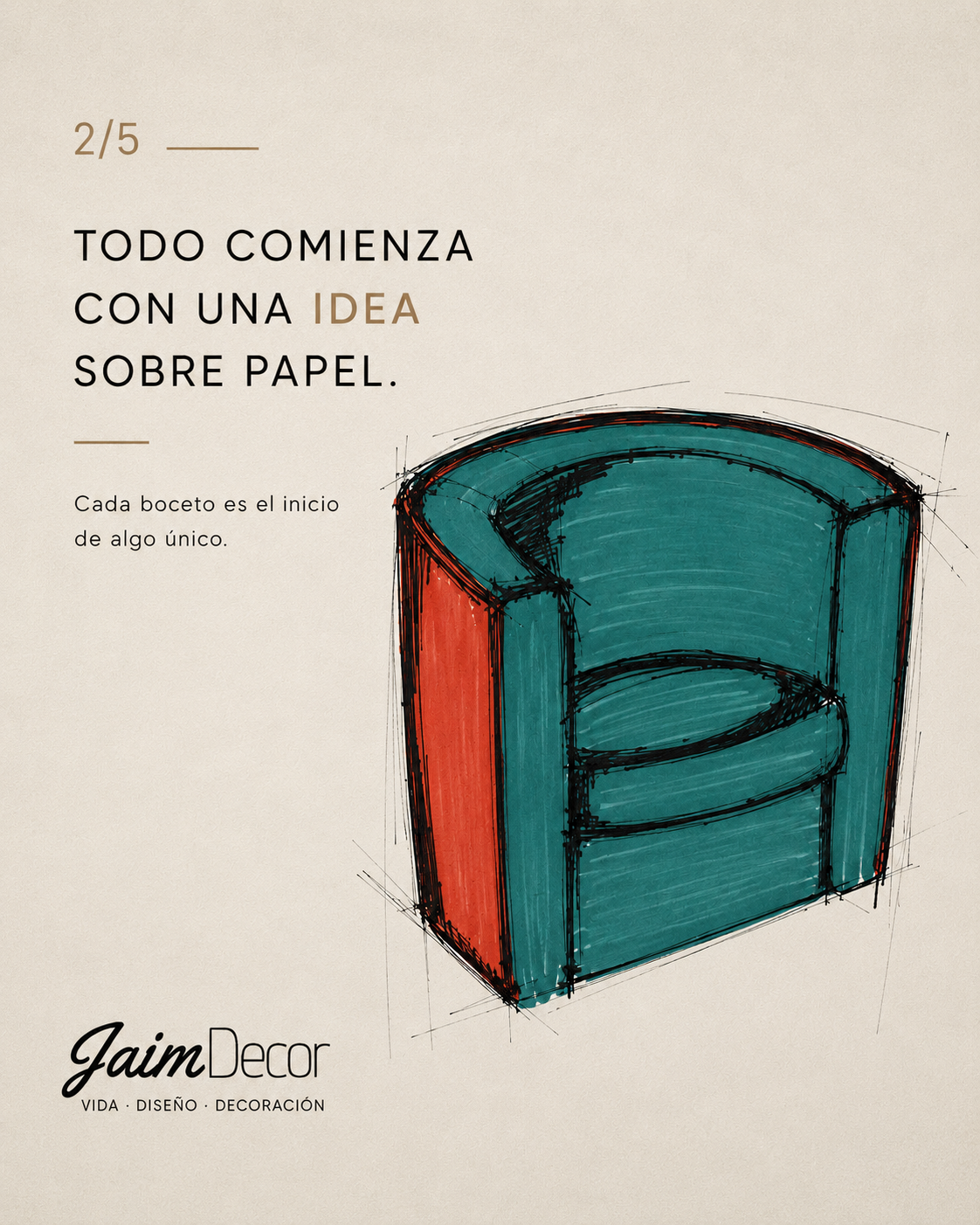Todo comienza con una idea sobre papel